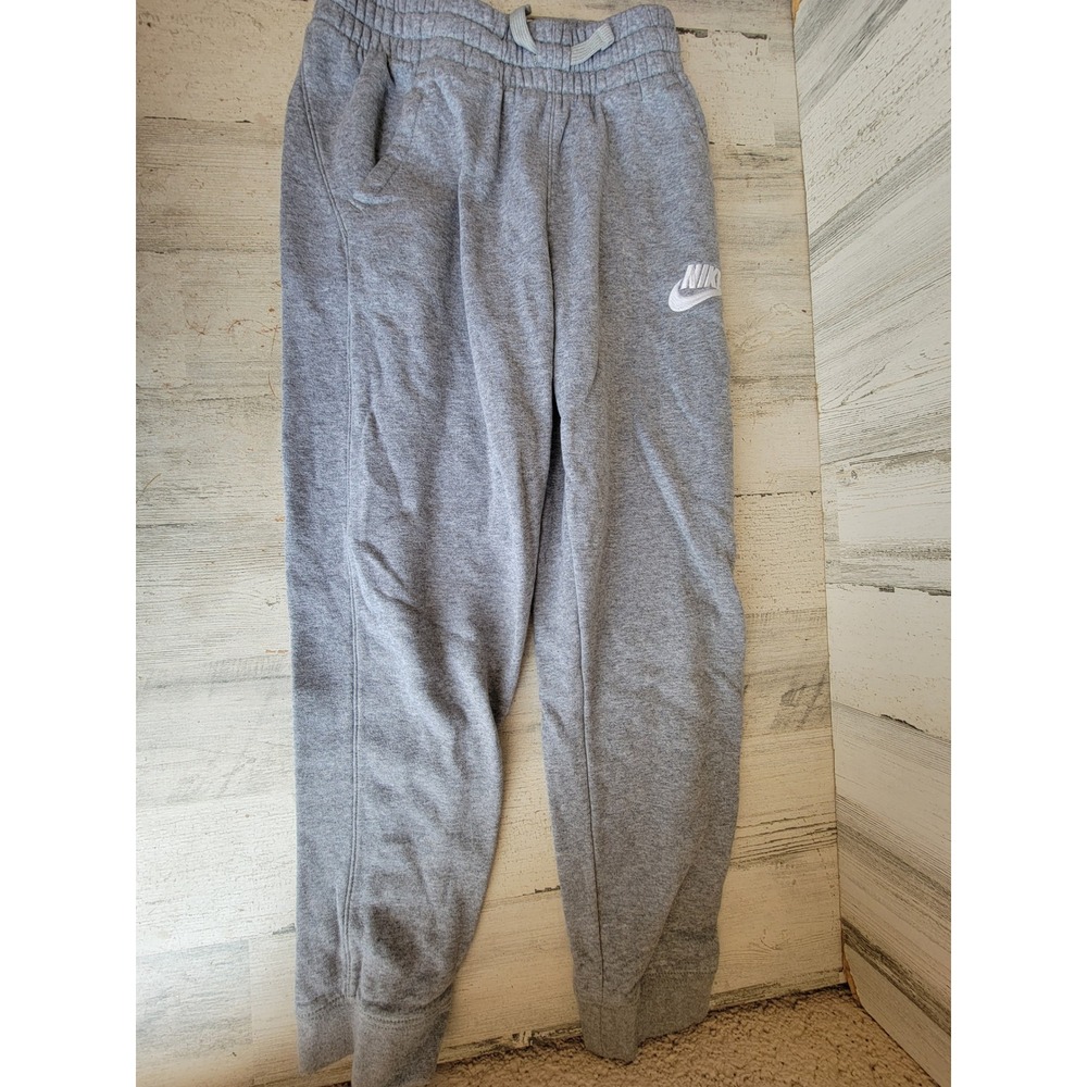 Nike medium youth gray jogger sweatpants children apparel sports